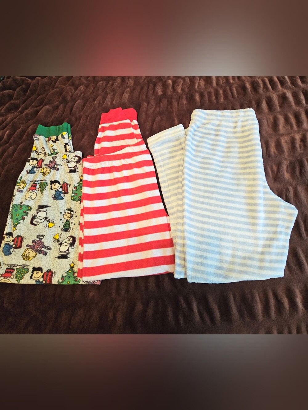 Lot 3 Women Fleece Pajama Lounge Pants . XL